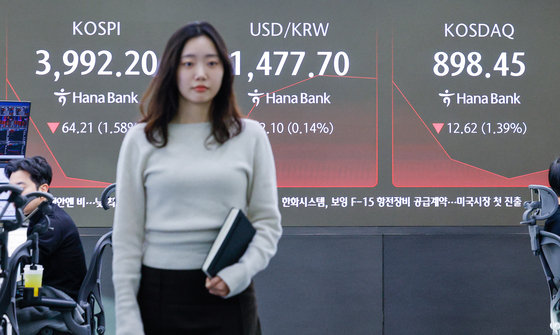 '외환당국 개입 경계감'…환율 소폭 하락한 1478원대