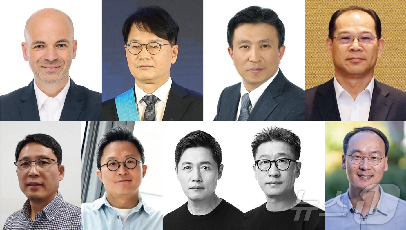 본문 이미지 - 만프레드 하러 현대차 사장, 정준철 현대차 사장, 윤승규 기아 사장, 이보룡 현대제철 사장, 최영일 현대차 부사장, 지성원 현대차 부사장, 조창현 현대카드 부사장, 전시우 현대커머셜 부사장, 신용석 현대차 부사장