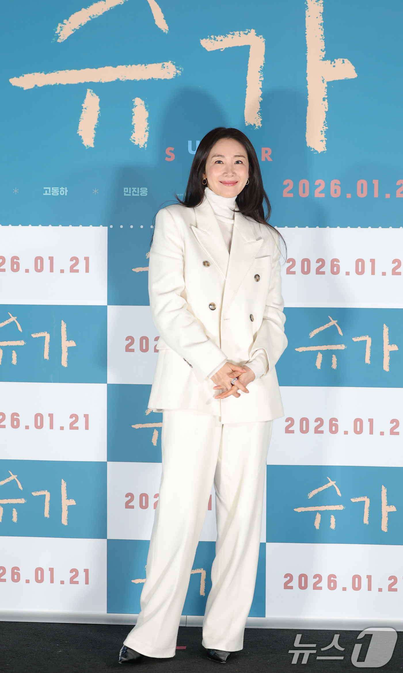 (서울=뉴스1) 권현진 기자 = 배우 최지우가 18일 오전 서울 용산GCV 아이파크몰점에서 열린 영화 ‘슈가'(감독 최신춘) 제작보고회에서 포즈를 취하고 있다.'슈가'는 모성애를 …