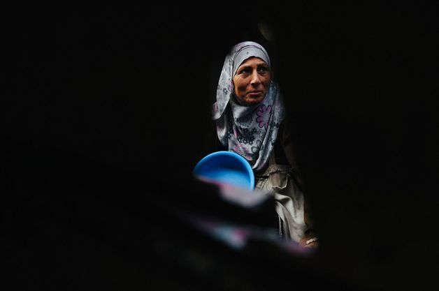 '전쟁 참화' 가자지구에 폭풍 강타…기아·저체온증 '설상가상'