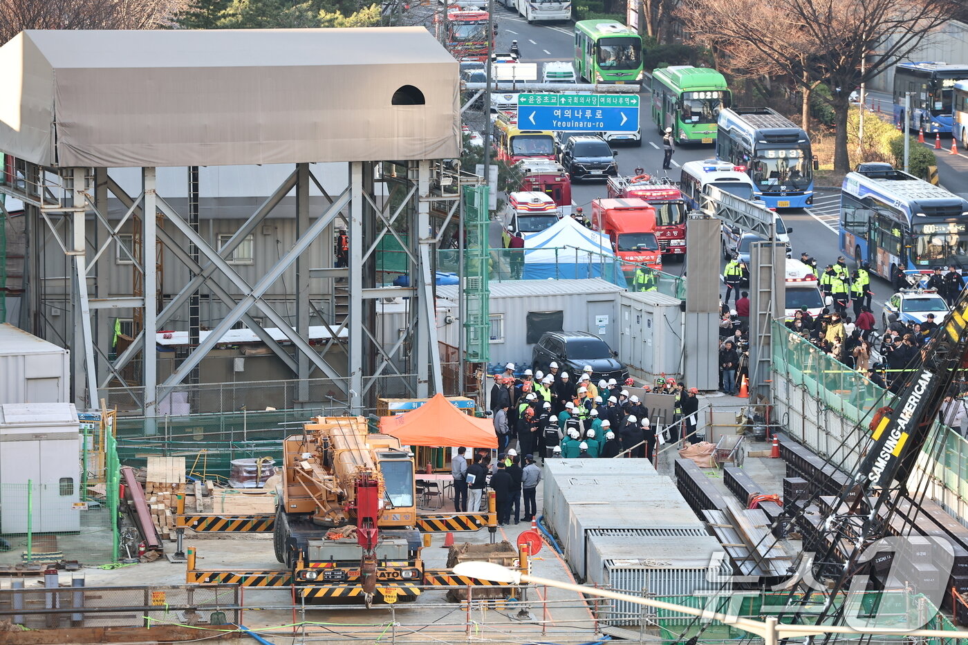 본문 이미지 - 서울 여의도 신안산선 복선전철 지하 공사 현장2025.12.18/뉴스1 ⓒ News1 김도우 기자