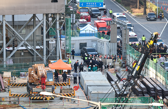 여의도 신안산선 공사현장 매몰 사고 발생