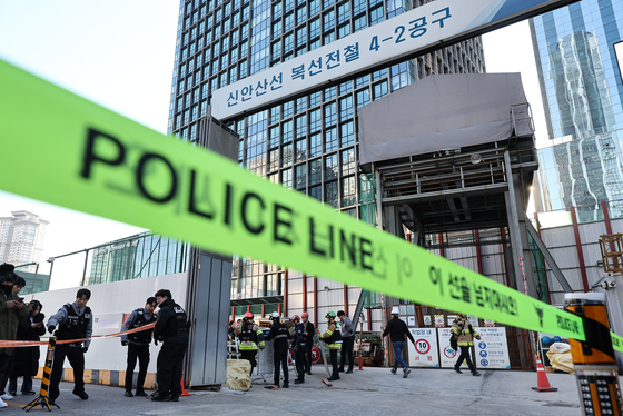 여의도역 인근 신안산선 공사현장 사고 발생