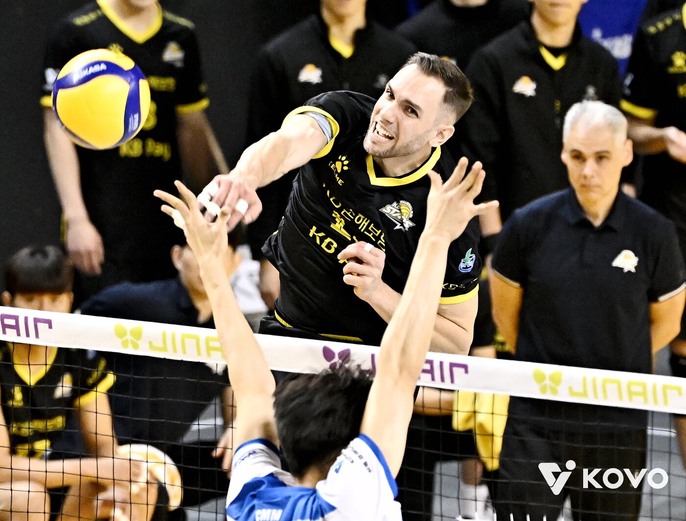 본문 이미지 - KB손해보험 안드레스 비예나. (KOVO 제공)