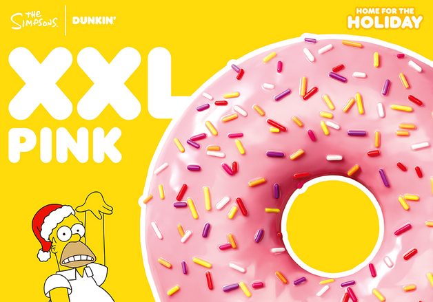 "5배 더 크게"…SPC 던킨, 심슨 자이언트 핑크 도넛 한정 출시