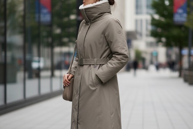 '코트형 다운 인기'…슬림하면서도 따뜻한 소재 비결은