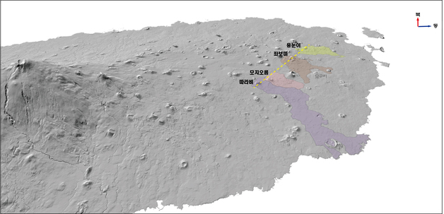 '따라비·모지·좌보미·용눈이' 제주 오름 4곳 '한줄'로 태어나