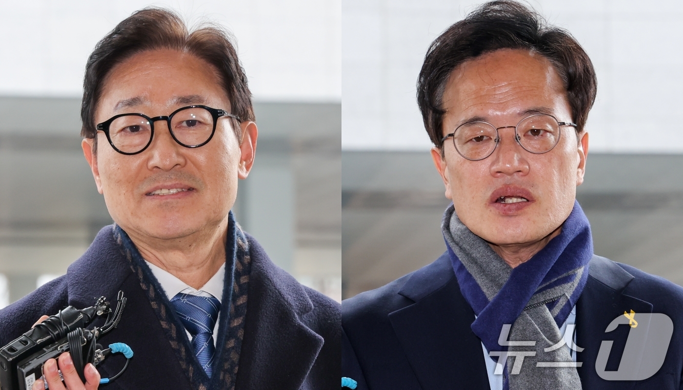 (서울=뉴스1) 안은나 기자 = 국회 패스트트랙(신속처리안건) 충돌 사건에 관련된 더불어민주당 현역 의원들이 벌금형 선고를 유예 받으면서 의원직을 유지하게 됐다.서울남부지법 형사합 …