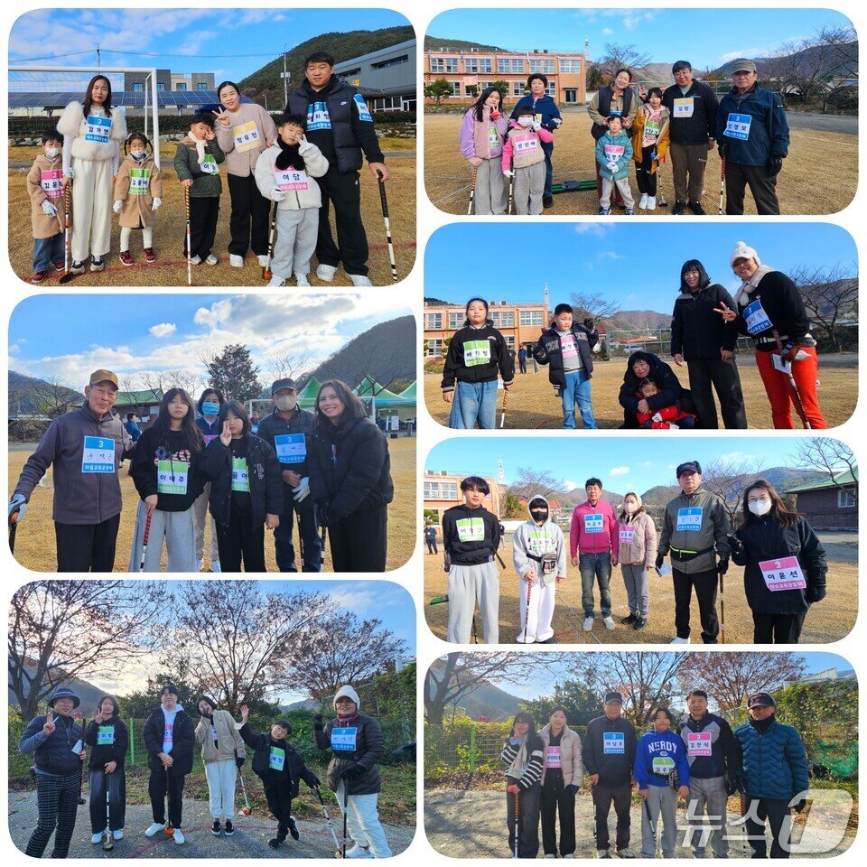 본문 이미지 - &#39; 3대가 함께하는 파크골프 대회&#39; 장면들.&#40;전남도교육청 제공, 재판매 및 DB 금지&#41;/뉴스1 