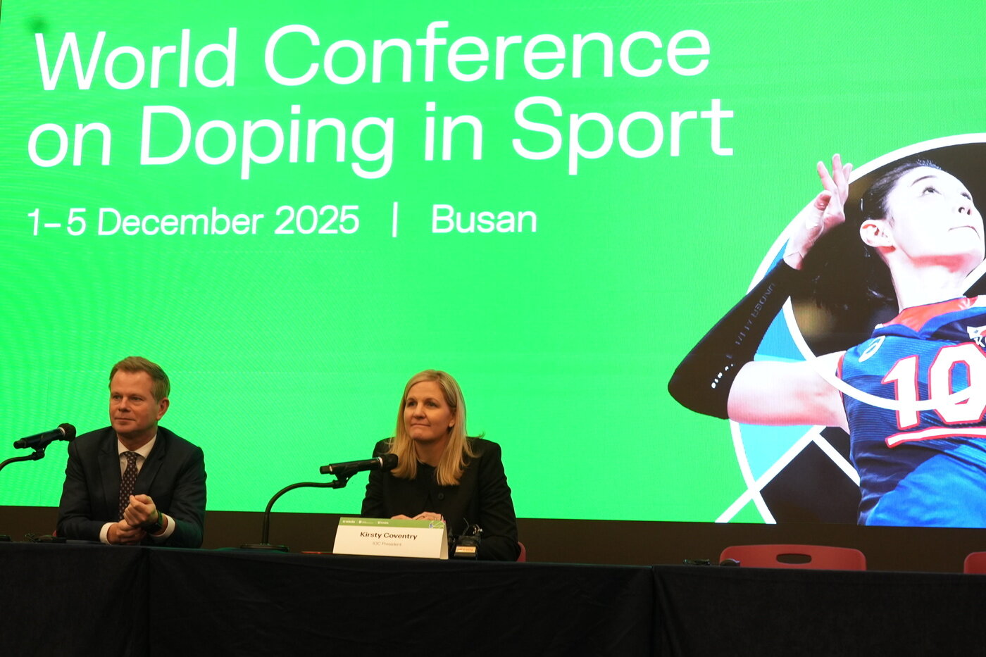 본문 이미지 - 코번트리 위원장은 전북자치도가 도전 중인 2036 하계 올림픽 유치와 관련해 &#34;한국은 늘 훌륭한 파트너였다&#34;며 긍정의 메시지를 보냈다. &#40;KADA 제공&#41;