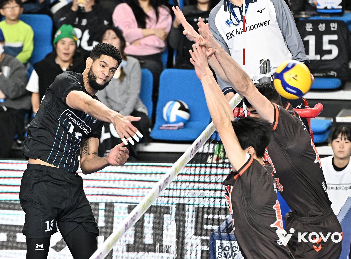 본문 이미지 - 남자부 최초 7000점을 돌파한 현대캐피탈 레오. (KOVO 제공)