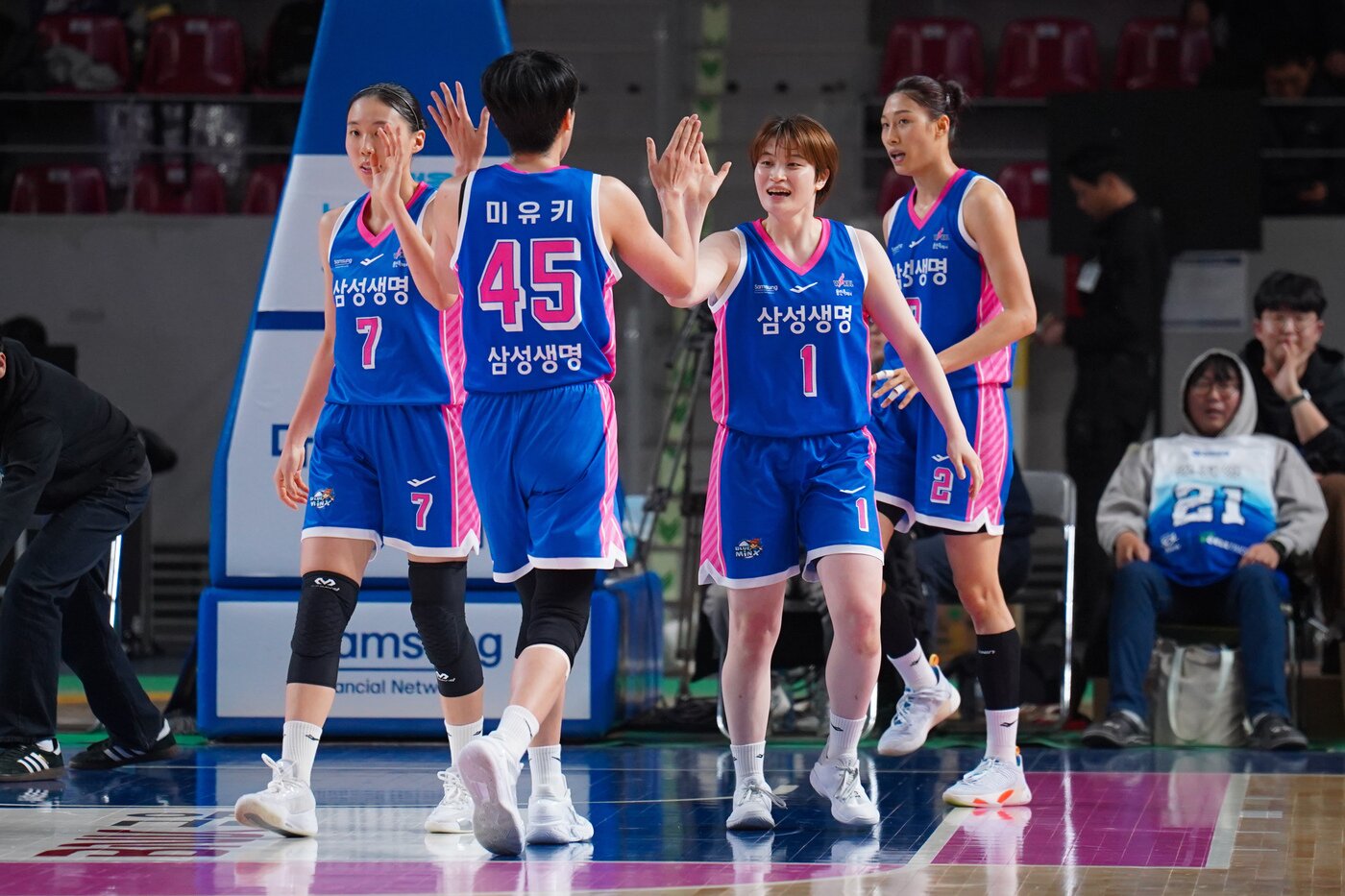 본문 이미지 - 용인 삼성생명. (WKBL 제공)