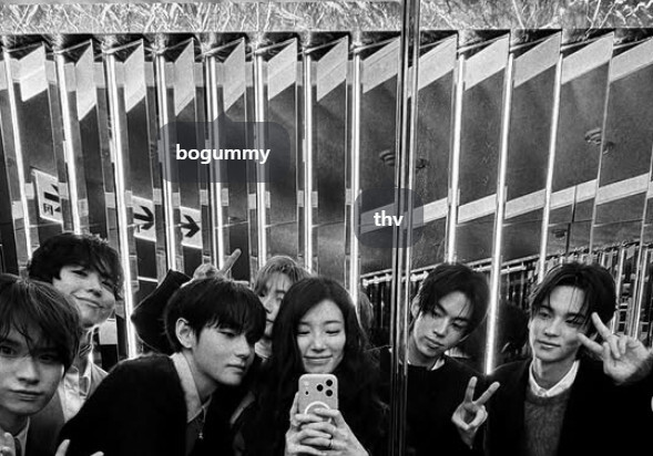 이 조합 무슨일? 수지·뷔·박보검·투어스, 선남선녀 회동 [N샷]