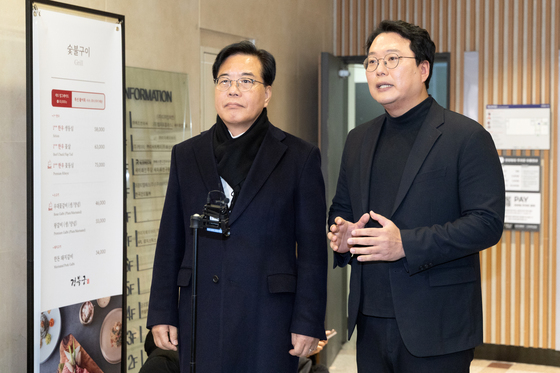 '통일교 특검 합의' 회동 결과 브리핑하는 천하람 원내대표