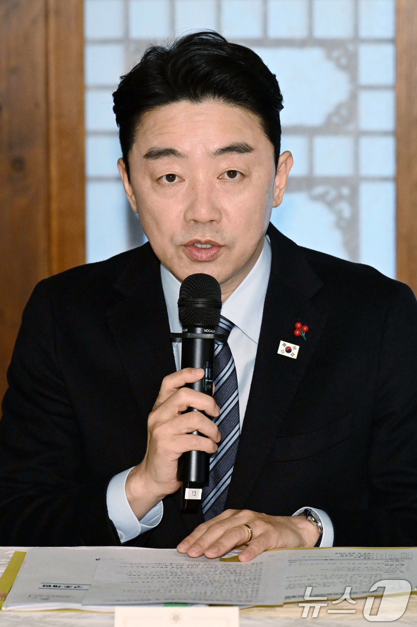 (서울=뉴스1) 장수영 기자 = 강훈식 대통령 비서실장이 21일 서울 종로구 국무총리공관에서 열린 제5차 고위당정협의회에서 발언하고 있다. (공동취재) 2025.12.21/뉴스1