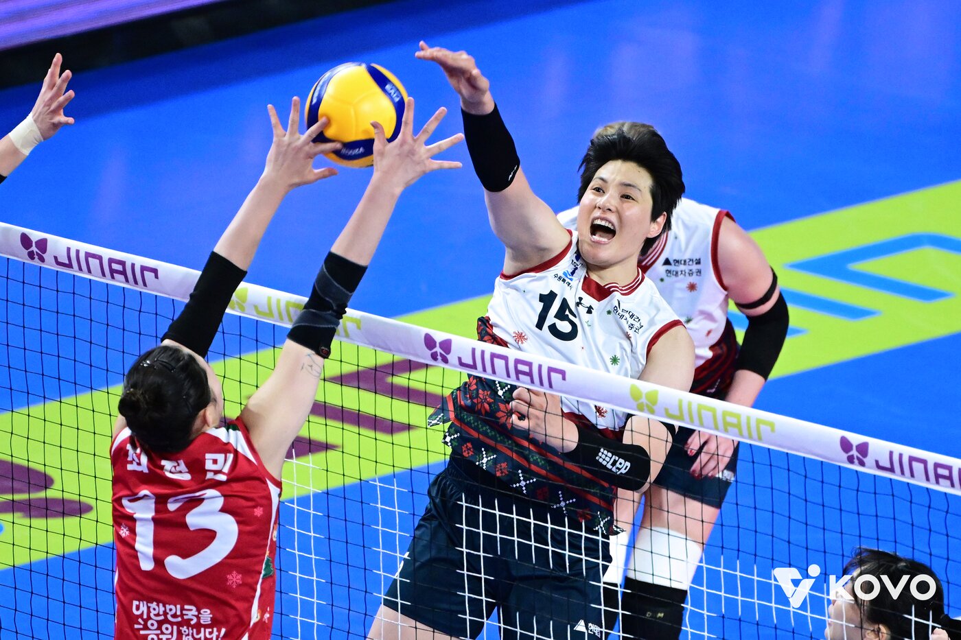 본문 이미지 - 현대건설 미들블로커 김희진. (KOVO 제공)