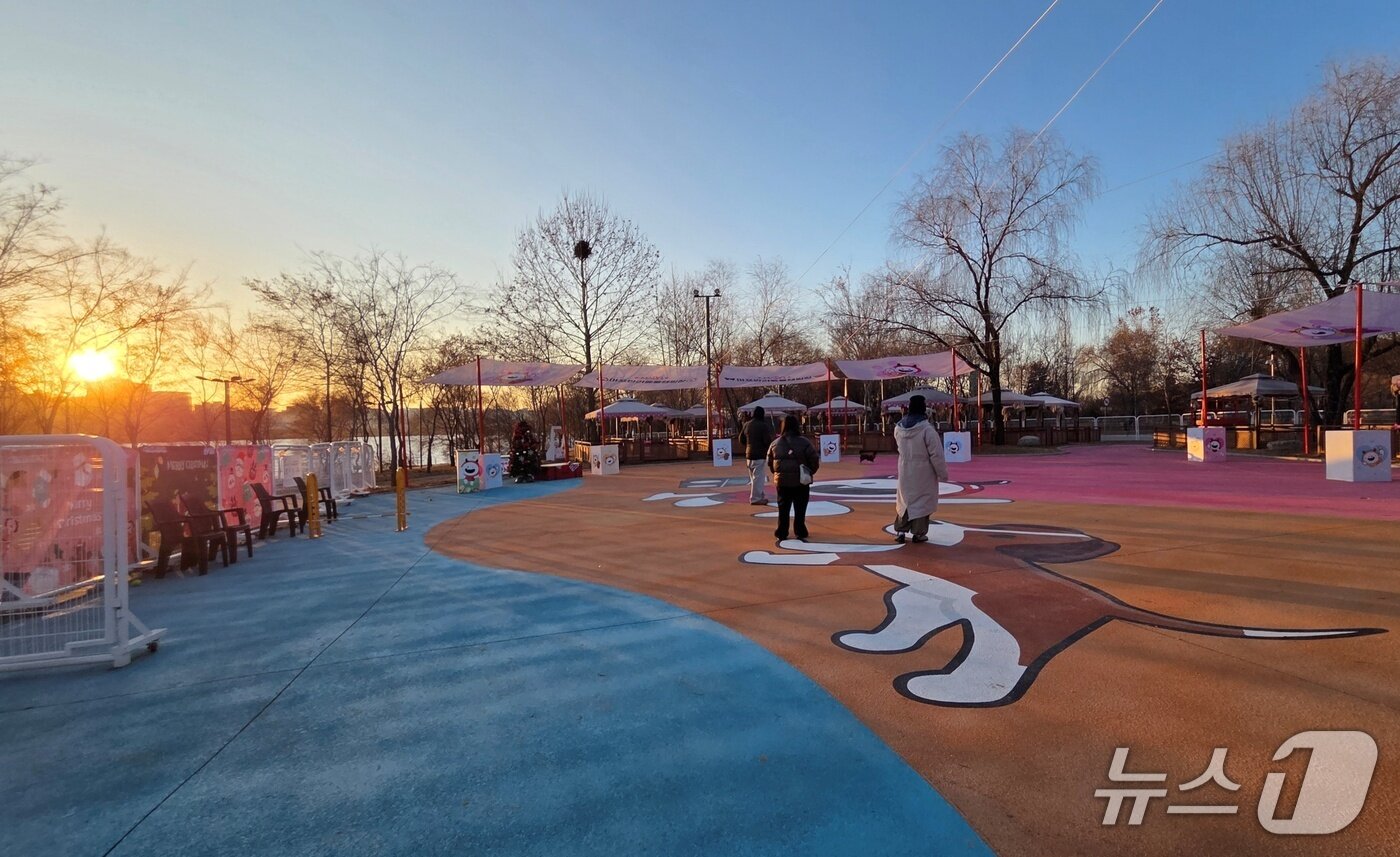 본문 이미지 - 마포구 난지한강공원 반려동물캠핑장 전경 ⓒ 뉴스1 최서윤 기자