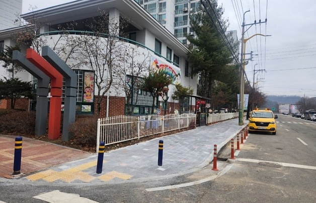 증평군, 장동리 일원 보행자 중심 안전거리 조성 마무리