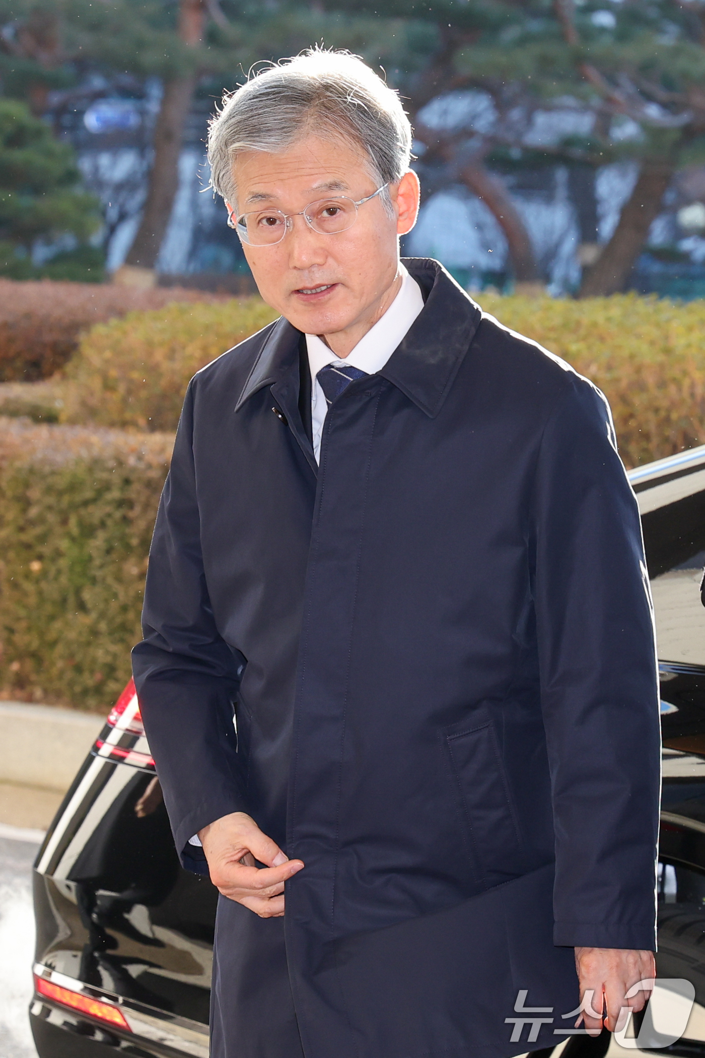 (서울=뉴스1) 안은나 기자 = 조희대 대법원장이 22일 오전 서울 서초구 대법원에 도착해 출근하고 있다. 2025.12.22/뉴스1