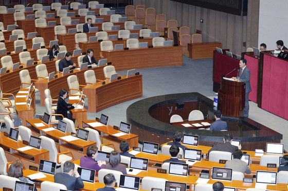 장동혁 대표의 무제한 토론