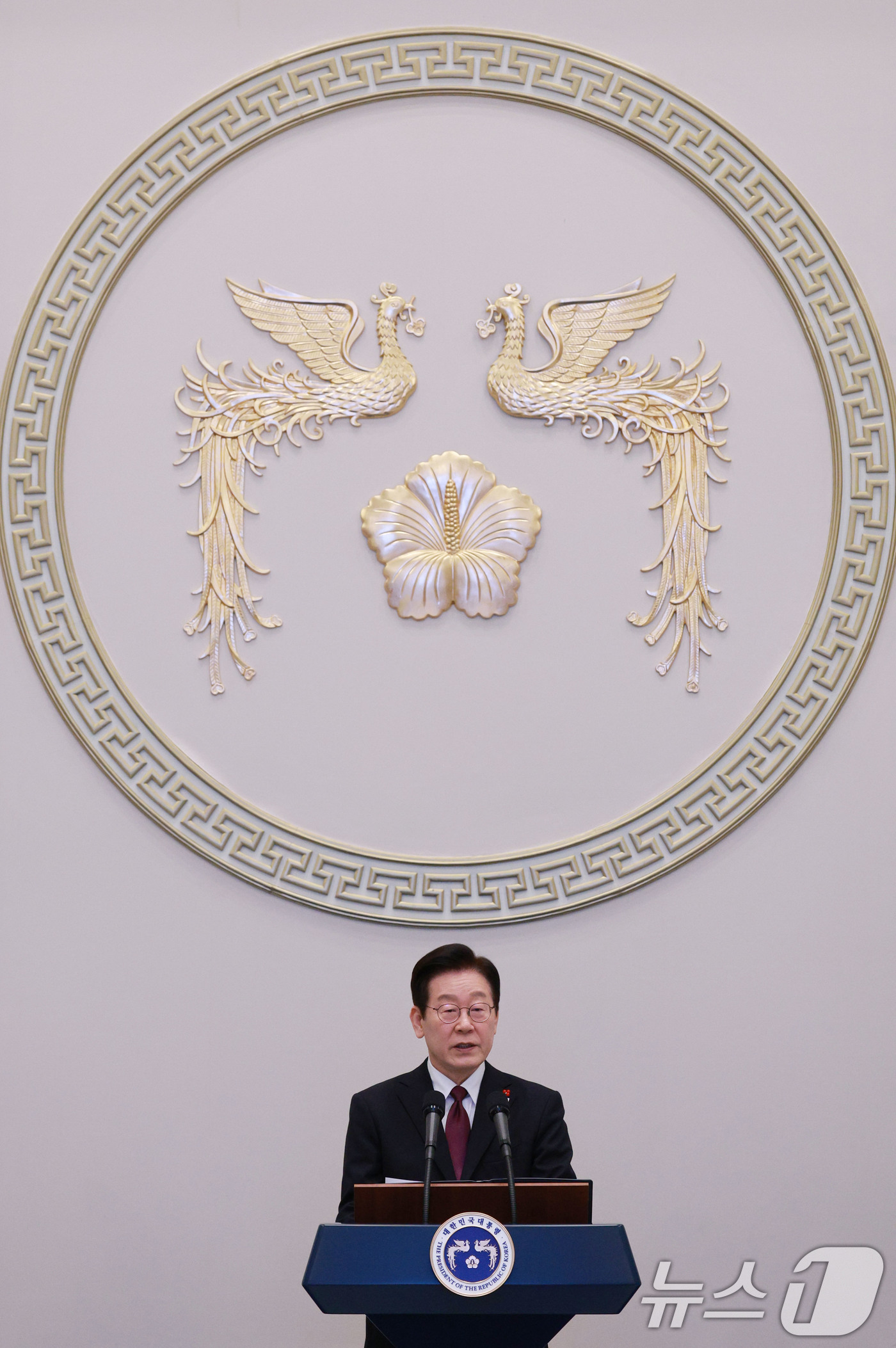 (서울=뉴스1) 허경 기자 = 이재명 대통령이 22일 청와대 영빈관에서 열린 대한노인회 초청 오찬에서 발언하고 있다. (대통령실통신사진기자단) 2025.12.22/뉴스1