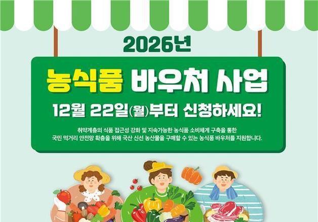 경북도, 생계급여 가구 대상 농식품바우처 카드 발급 시작