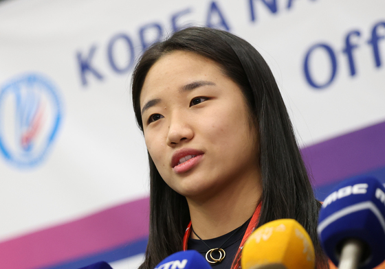 우승 소감 밝히는 안세영