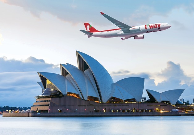 티웨이항공 인천-시드니 노선 취항 3주년…누적 34만명 이용