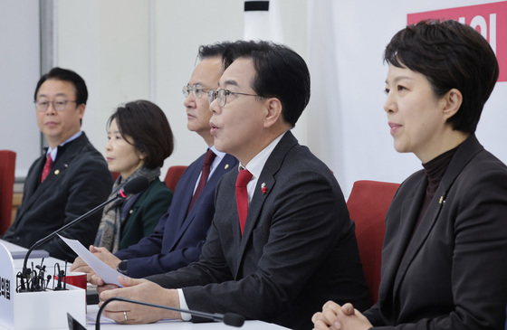 송언석 원내대표 기자간담회