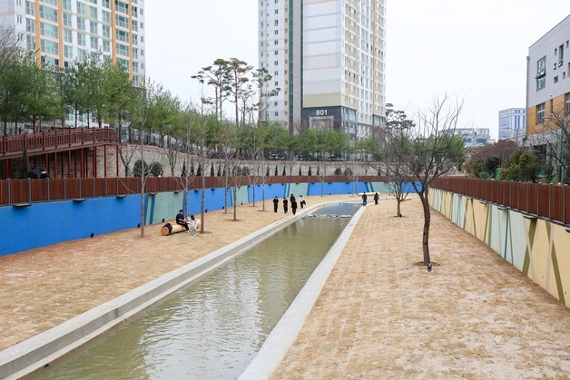 순천시, 신대천 정비사업 마무리…"시민 친수공간 기대"