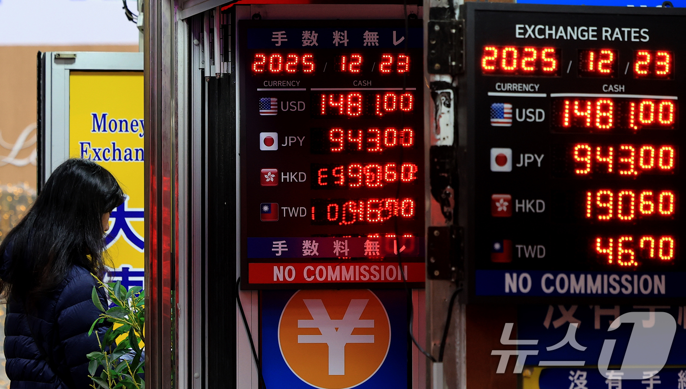 (서울=뉴스1) 이호윤 기자 = 23일 서울외국환중개에 따르면 이날 오전 9시 32분 기준 환율은 전 거래일 종가(1480.1원)보다 2.65원 오른 1482.75원에서 거래되고 …