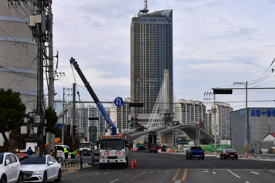 해넘기는 해오름대교 임시개통