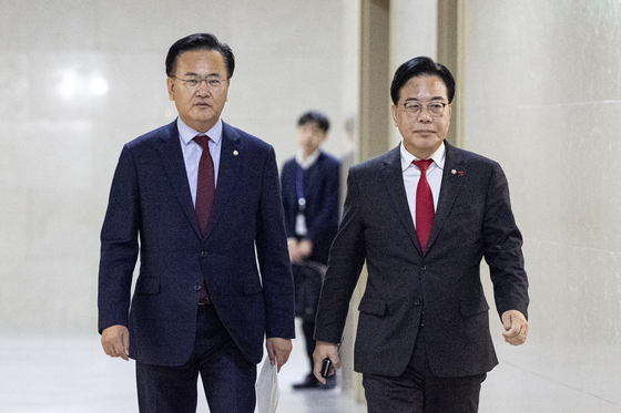 여야 원내대표 회동 향하는 송언석