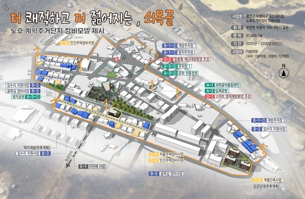 횡성군, 우천면 도시재생사업 조성 본격화…총 180억 투자