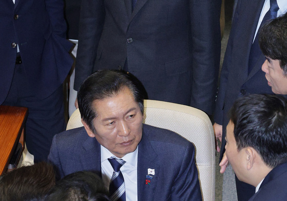 김용민과 대화하는 정청래 대표