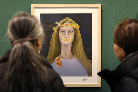 2025 서울아트쇼에 전시된 천경자 화백의 그림