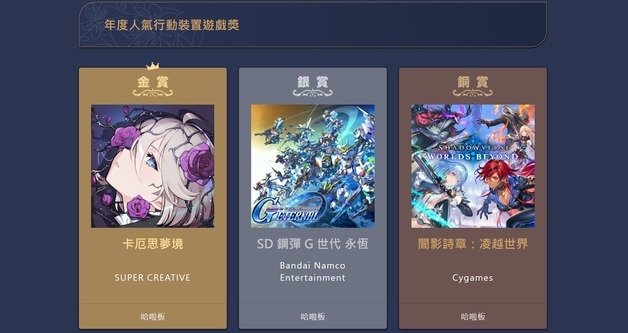 '카오스 제로 나이트메어', 대만 시상식서 모바일게임 부문 금상