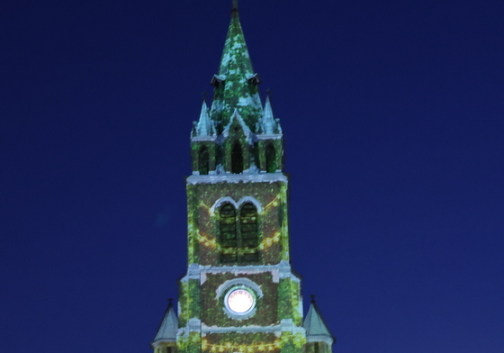 대형트리로 변신한 명동성당