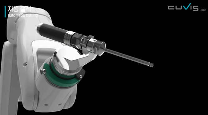 본문 이미지 - 큐렉소의 자동화 수술 로봇 '큐비스 조인트'(CUVIS-joint) (큐렉소 제공)
