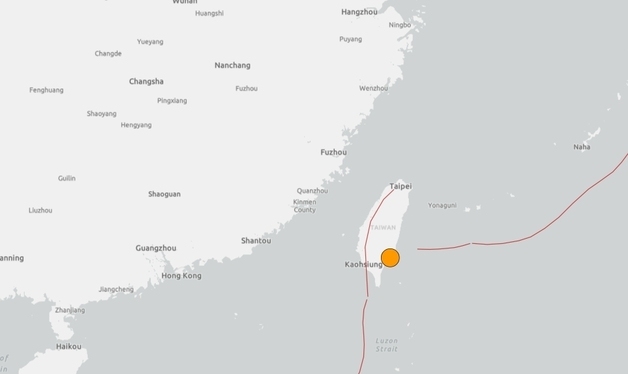 대만 남동부서 규모 6.1 지진…타이베이도 건물 흔들려