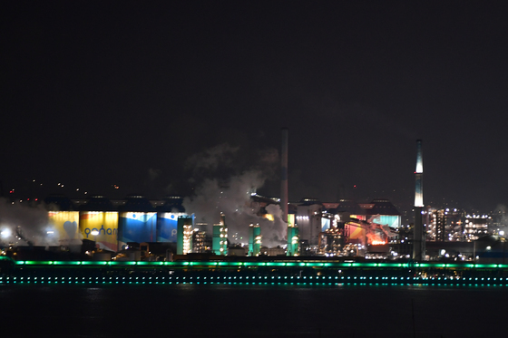 포스코 포항제철소 성탄 전야 경관 조명 이벤트