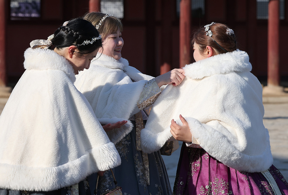 많이 추운 한국의 크리스마스