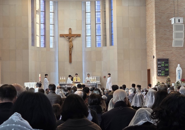 성탄 의미 새기며…성당·교회선 평화의 메시지, 거리엔 연말인파