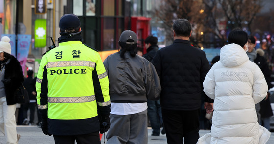 성탄절 명동 인파 대비 경찰 배치