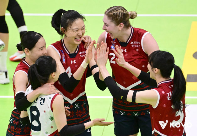 '파죽지세' 현대건설 7연승…치열한 접전 끝 정관장 3-2 제압(종합)