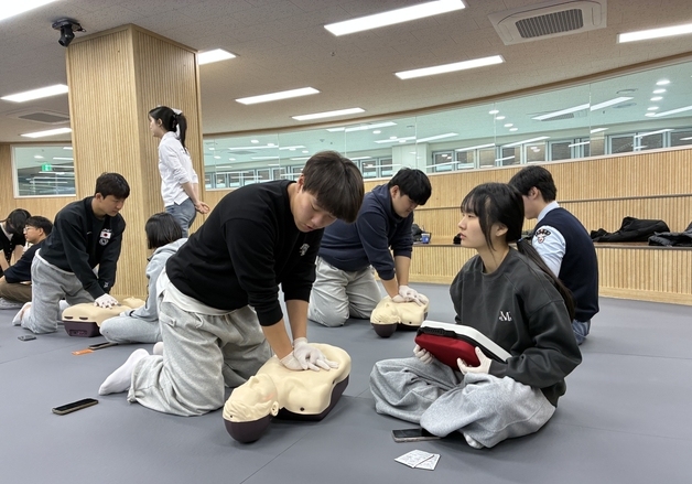 건양대 심폐소생술·응급처치 교육…글로컬 사업 일환