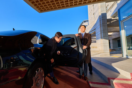 용산 대통령실로 마지막 출근하는 이재명 대통령