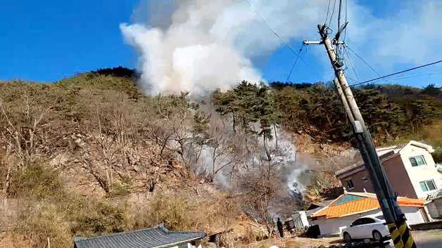 강릉 산불 53분 만에 진화…"피해면적 조사"