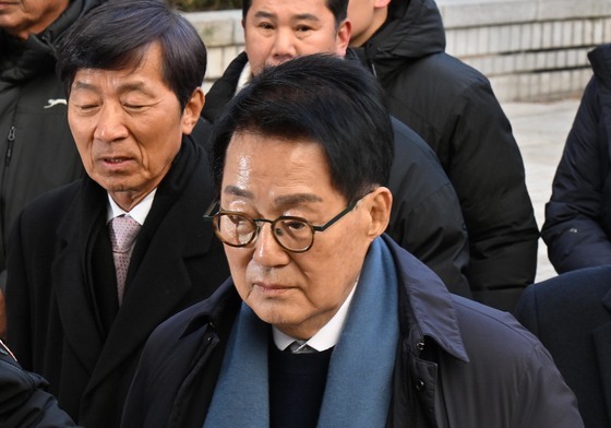 박지원 전 국정원장, '서해 피격' 1심 선고 공판 출석