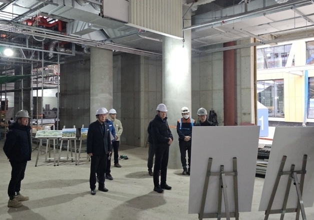 순천시, 신청사 건립현장 특별 안전점검…"한파·강설 선제 대응"